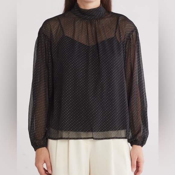 Sanctuary Tops - NWOT Sanctuary sheer Blouse. Ladies Small